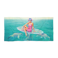 Load image into Gallery viewer, Holographic Surf Girl Towel