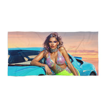 Load image into Gallery viewer, Sunset Supercar Glam Towel
